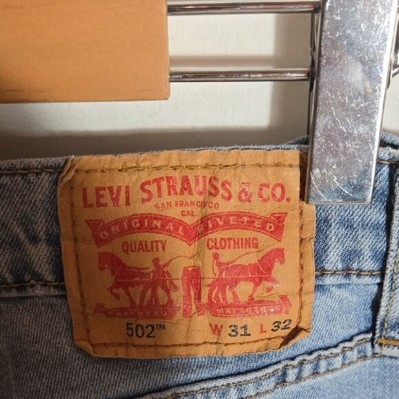 Levi's Men's Straight Jeans 31W 32L in Light Blue - Picture 2 of 8